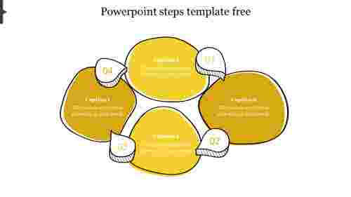 powerpoint steps template free-Yellow